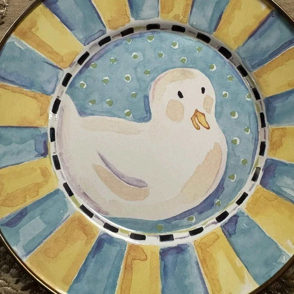 MacKenzie-Childs Duck Plate – Retired & Collectible - Picture 2 of 3